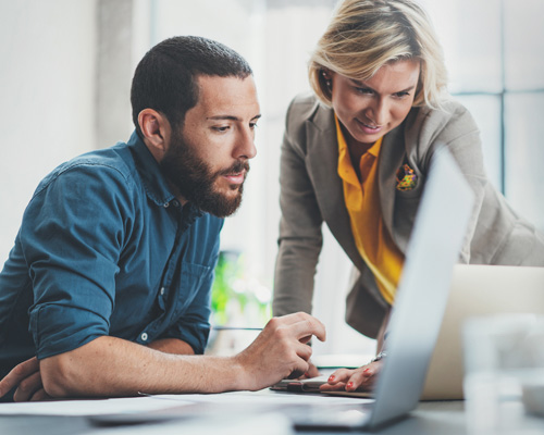 woman and man managing their digital legacy plan